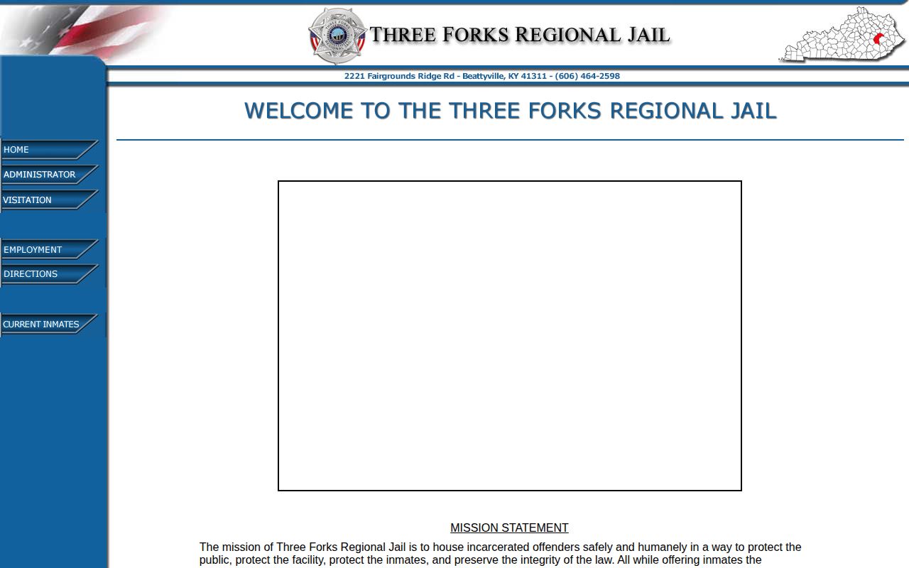 Three Forks Regional Jail official site for Wolfe County release records